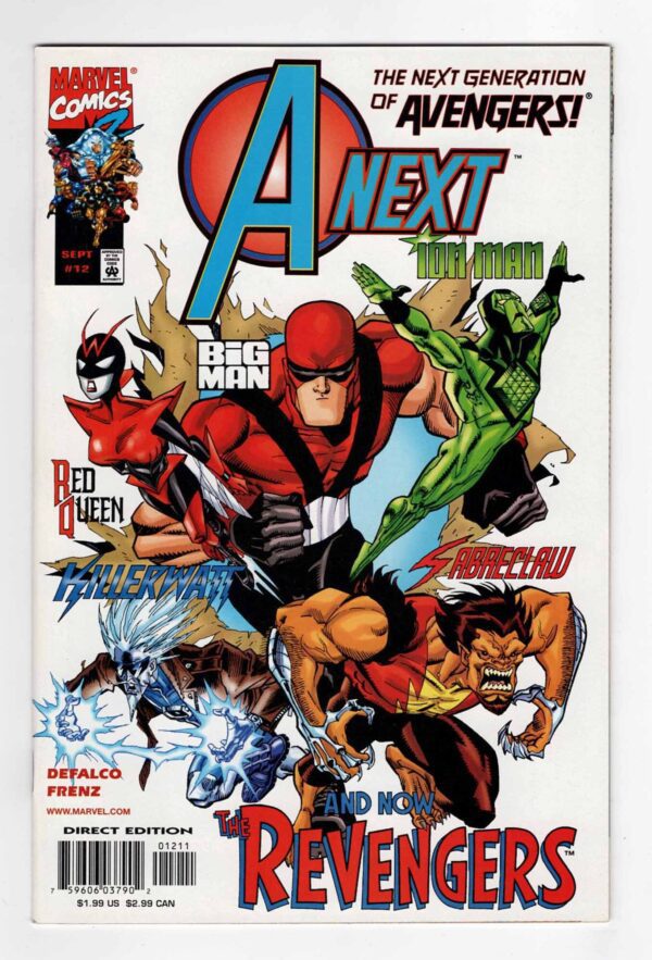 A-Next 12—Front Cover | A-Next Avengers Marvel Comics A-Next Hope Pym