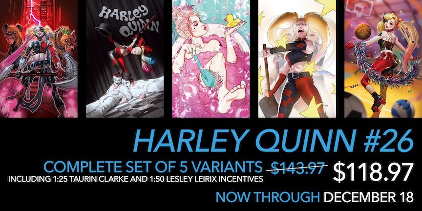 Harley Quinn 26 Complete Set of 5 Variants Sale | DC Comics | Ash Avenue Comics