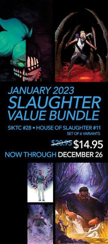 Slaughter Value Bundle January 2023 | Boom! Studios | Ash Avenue Comics