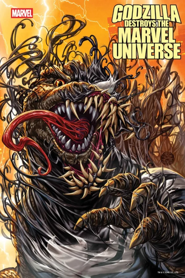 Godzilla Destroys the Marvel Universe #2 Pre Order - Ash Avenue Comics