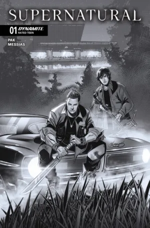 Supernatural #1 Cover J Inc 1:10 Eder Messias Line Art Variant - Ash Avenue Comics