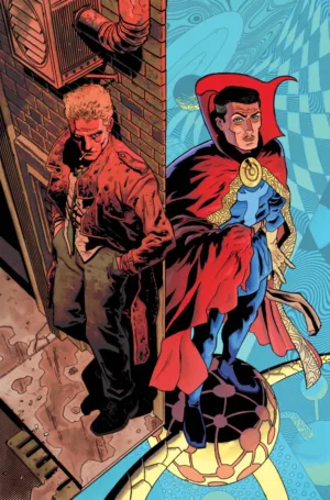 DC/Marvel: Batman/Deadpool #1 Cover P Hayden Sherman Constantine/Dr. Strange Variant - Ash Avenue Comics