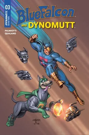 Blue Falcon & Dynomutt #3 Cover C Joseph Michael Linsner Variant - Ash Avenue Comics