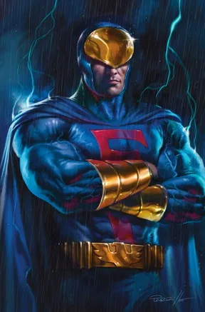 Blue Falcon & Dynomutt #3 Cover E Lucio Parrillo Metal Virgin Variant - Ash Avenue Comics
