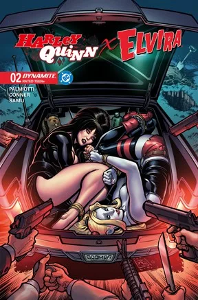 Harley Quinn x Elvira #2 Cover B Chad Hardin Variant - Ash Avenue Comics