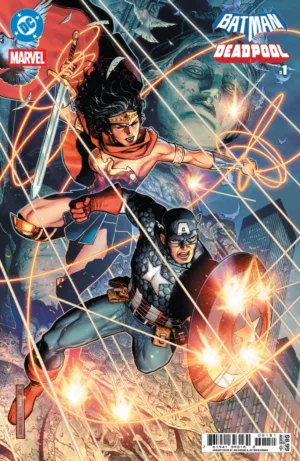 DC/Marvel: Batman/Deadpool #1 Cover E Jim Cheung Wonder Woman/Captain America Variant - Ash Avenue Comics