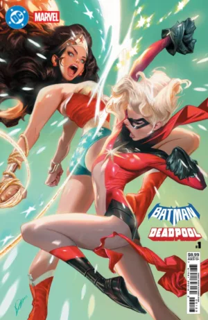 DC/Marvel: Batman/Deadpool #1 Cover L Alexander Lozano Wonder Woman/Ms. Marvel Variant - Ash Avenue Comics