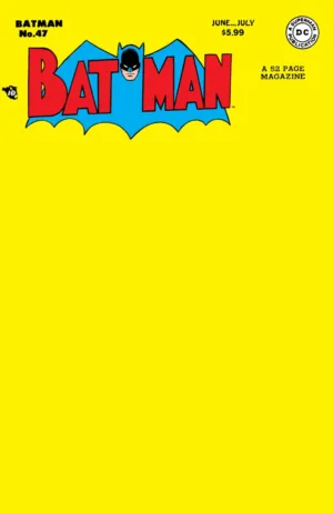Batman #47 Facsimile Edition Cover C Blank Variant - Ash Avenue Comics