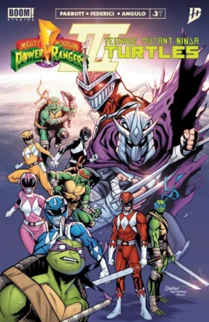 Mighty Morphin Power Rangers/Teenage Mutant Ninja Turtles III #3 J FOC Reveal Variant (Dressed, TBA) - Ash Avenue Comics