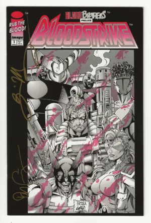 Bloodstrike #1 (Vol. 1, May 1993) | Blood Brothers Prelude | Signed by Dan Fraga - Ash Avenue Comics