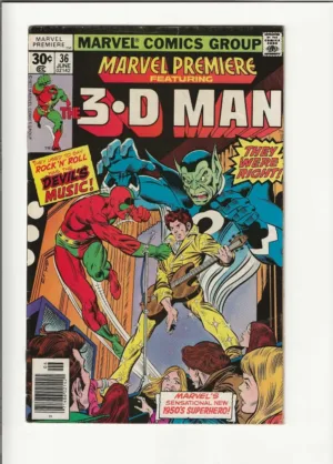 Marvel Premiere #36 Featuring 3-D Man (June 1977) - Ash Avenue Comics