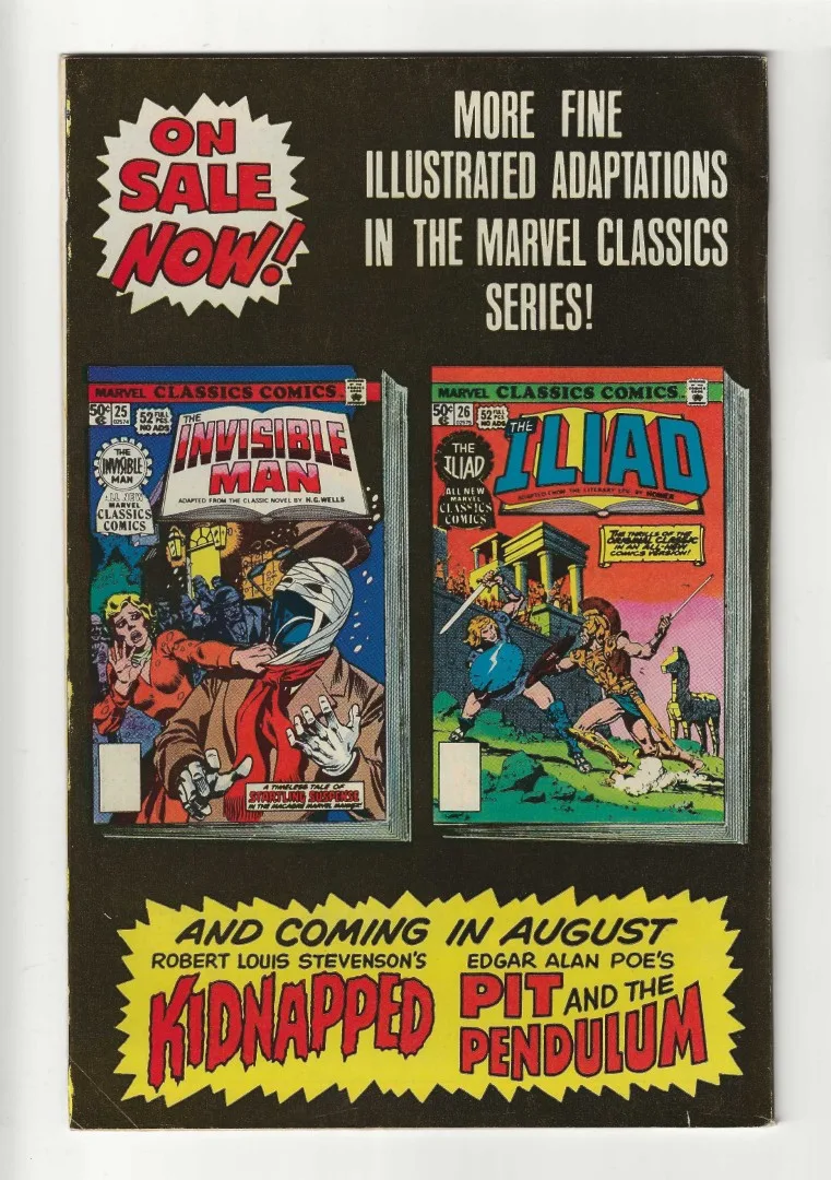 Marvel Classics Comics #26: The Iliad (August 1977) - Ash Avenue Comics