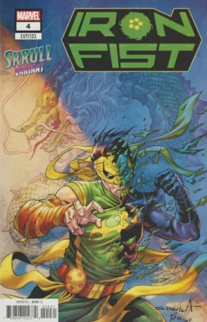 Iron Fist #4 (Of 5) Sergio Dávila Skrull Variant - Ash Avenue Comics