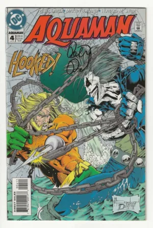 Aquaman #4 (Vol. 5, December 1994) | Signed by Peter David - Ash Avenue Comics