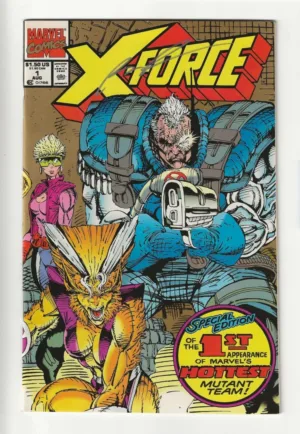 X-Force #1 2nd Printing Gold Variant (Vol. 1, Aug 1991) | Signed by Rob Liefeld - Ash Avenue Comics