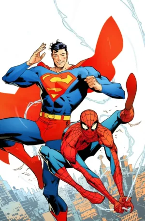 DC/Marvel: Superman/Spider-Man #1 (One-Shot) Cover A Jorge Jimenez | Superman Spider Man Crossover - Ash Avenue Comics