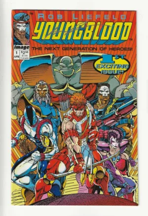 Youngblood #1 (Vol. 1, Apr 1992) | Signed by Rob Liefeld - Ash Avenue Comics