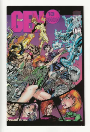 Gen13 #4 (Of 5) [Vol. 1, May 1994] | Signed by J. Scott Campbell - Ash Avenue Comics