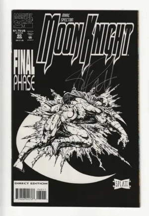 Marc Spector: Moon Knight #60 (Vol. 1, Mar 1995) | Signed by Stephen Platt - Ash Avenue Comics