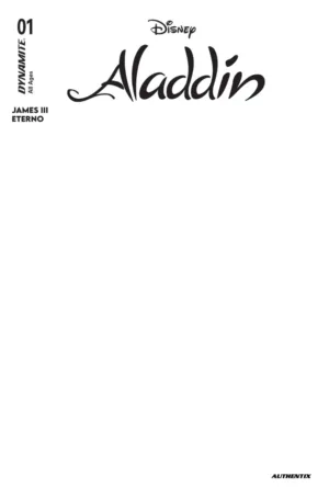 Aladdin #1 Cover E Blank Authentix Variant - Ash Avenue Comics