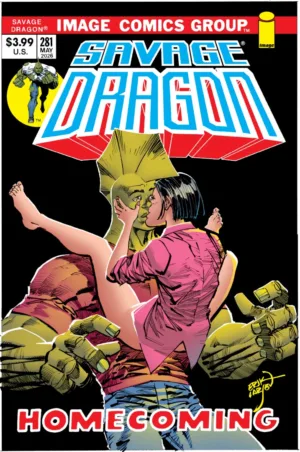 Savage Dragon #281 Cover B Erik Larsen 70S Trade Dress Variant (MR) - Ash Avenue Comics