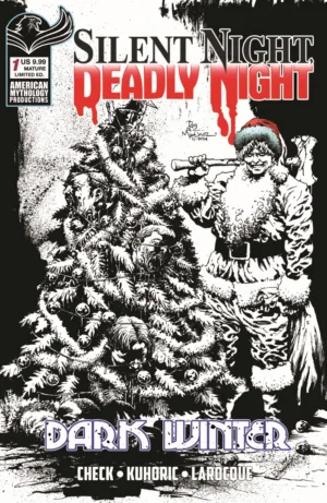 Silent Night, Deadly Night: Dark Winter #1 (Of 2) Cover F Roy Allan Martinez B&W Variant Limited to 350 Copies Allocations May Occur - Ash Avenue Comics