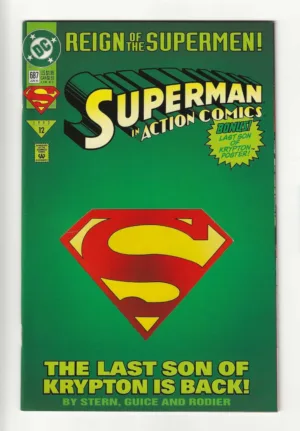 Action Comics #687 Butch Guice Collector's Die-Cut Variant (Vol. 1, Jun 1993) - Ash Avenue Comics
