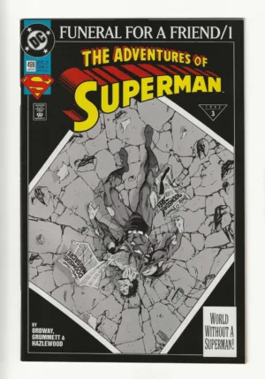 Adventures of Superman #498 (Jan 1993) | Funeral for a Friend Pt. 1 - Ash Avenue Comics