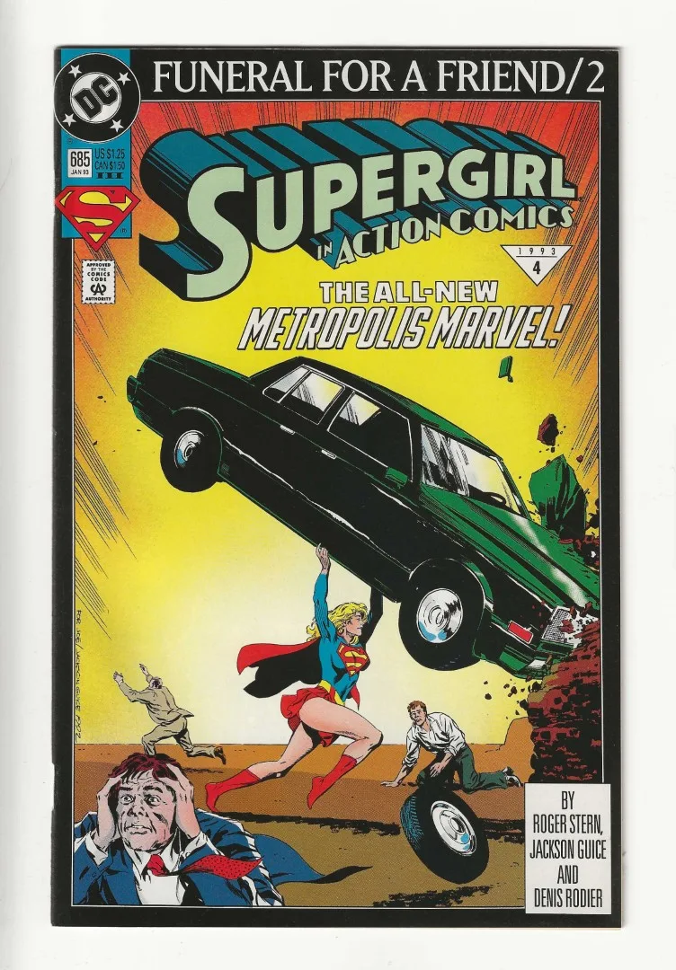 Action Comics #685 3rd Printing (Vol. 1, Jan 1993) | Funeral for a Friend Pt. 2 - Ash Avenue Comics