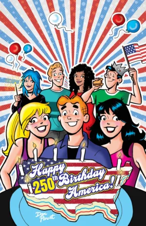 Archie Comics Celebrates Americas 250th (One Shot) Cover D Dan Parent Foil Full Art Variant - Ash Avenue Comics