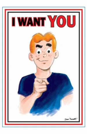 Archie Comics Celebrates Americas 250th (One Shot) Cover F Dan Parent Uncle Sam Poster Foil Full Art  Variant - Ash Avenue Comics