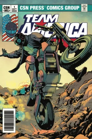 Team America Racing Full Throttle Edition #1 (One Shot) Cover B Javier Saltares Variant - Ash Avenue Comics