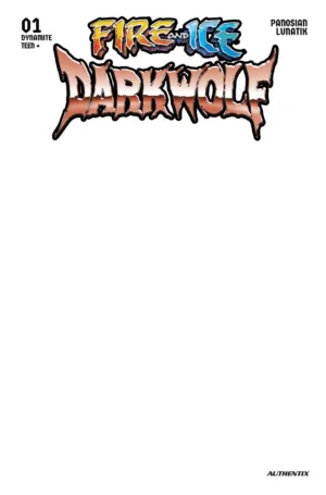 Fire and Ice: Darkwolf #1 Cover F Blank Authentix Variant - Ash Avenue Comics