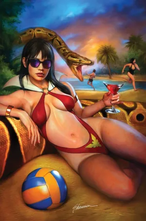 Vampirella Summer Special 2026 #1 (One Shot) Cover E Shannon Maer Metal Premium Variant - Ash Avenue Comics