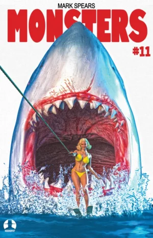 Mark Spears' Monsters #11 Cover C Mark Spears Shark Week Jaws 2 Homage Variant - Ash Avenue Comics