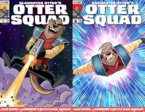 Otter Squad #4 Cover C Mike Lemay & Matt Rodgers Star Spangled Spot Foil Variant - Ash Avenue Comics