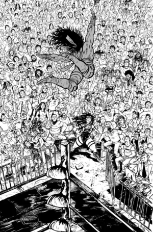 Do A Powerbomb: Black and White #1 (Of 3) Cover D Daniel Warren Johnson Variant - Ash Avenue Comics