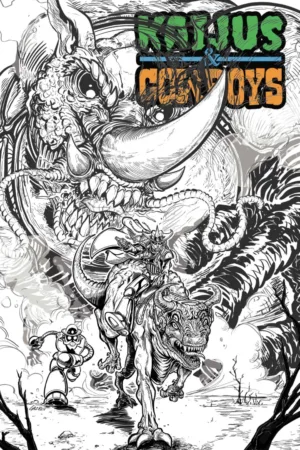 Kaijus & Cowboys #1 (Of 12) Cover C Gaz Gretsky Gazbot Variant - Ash Avenue Comics
