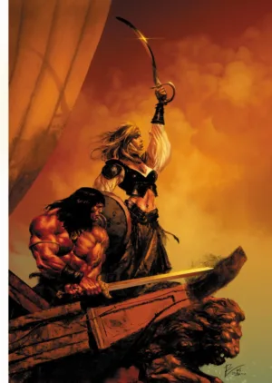 Conan the Barbarian #33 Cover G Roberto De La Torre Virgin Cardstock Variant (MR) - Ash Avenue Comics