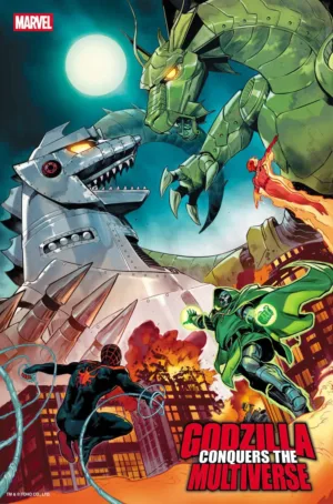 Godzilla Conquers The Multiverse #1 Juan Frigeri Foil Variant - Ash Avenue Comics