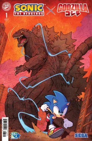 Sonic the Hedgehog x Godzilla #1 Cover A (Lawrence) - Ash Avenue Comics