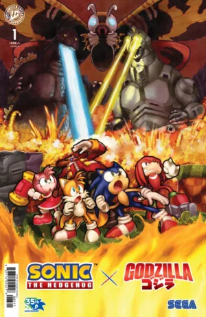 Sonic the Hedgehog x Godzilla #1 Variant B (Fonseca) - Ash Avenue Comics