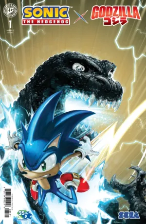 Sonic the Hedgehog x Godzilla #1 Variant D (Crain) - Ash Avenue Comics