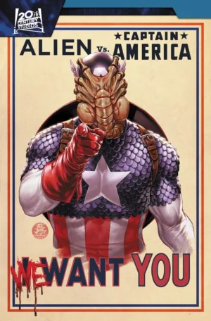 Alien vs. Captain America - Ash Avenue Comics