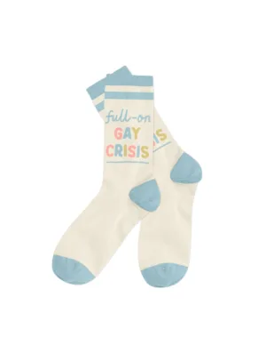 Heartstopper: Full-on Gay Crisis Socks - Large - Ash Avenue Comics