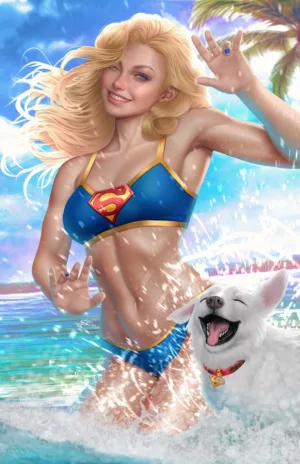 Supergirl #15 Cover E Ariel Diaz Swimsuit Variant (The Reign of the Superboys) - Ash Avenue Comics