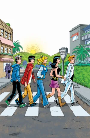 Laugh #166 Facsimile Edition Cover F Rex Lindsey Foil Full Art Abbey Road Variant - Ash Avenue Comics