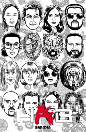 Hab #5 (Of 5) Cover C David Lapham Bw Outbreak Skulls Variant - Ash Avenue Comics
