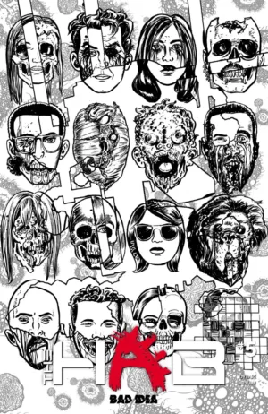 Hab #5 (Of 5) Cover D David Lapham Bw Infected Skulls Variant - Ash Avenue Comics