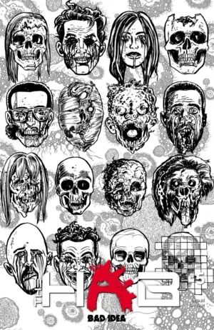 Hab #5 (Of 5) Cover E David Lapham Bw Dead Skulls Variant - Ash Avenue Comics